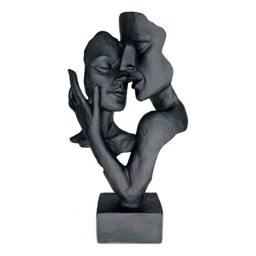 Borddekoration 29x9x17 cm i resin/svart