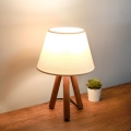 Bordlampa AYD 1xE27/40W/230V brun/kräm