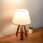 Bordlampa AYD 1xE27/40W/230V brun/kräm