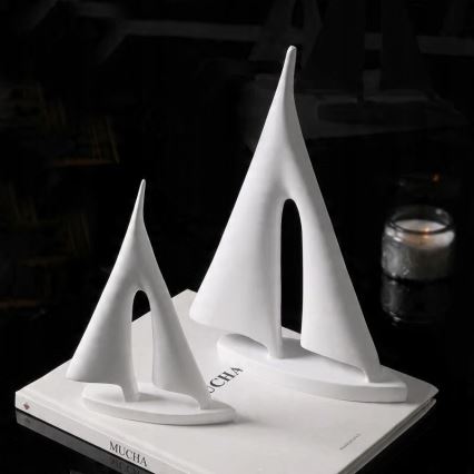 Bordsdekoration 21 cm harts/vit