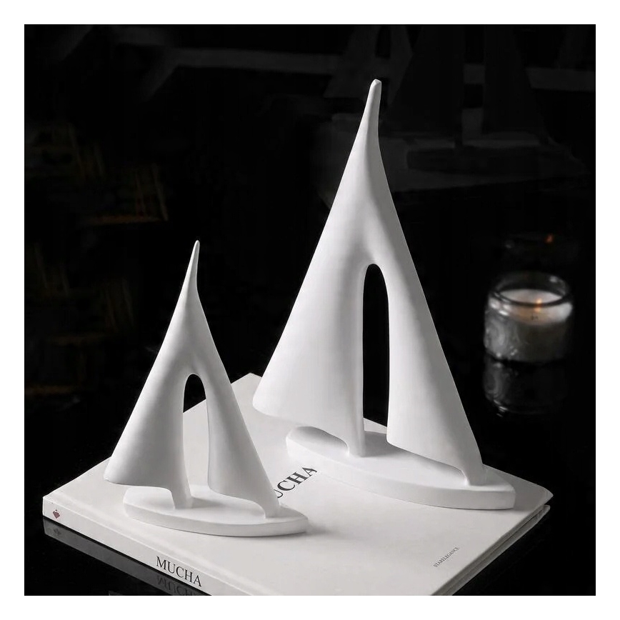 Bordsdekoration 21 cm harts/vit