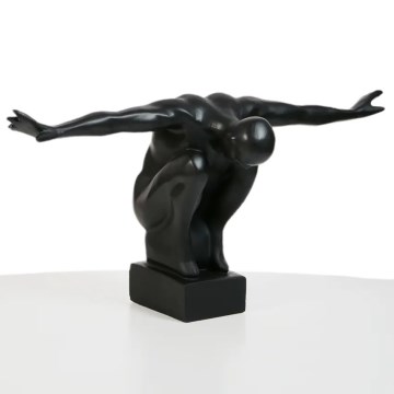 Bordsdekoration 25x41x20 cm harts/svart