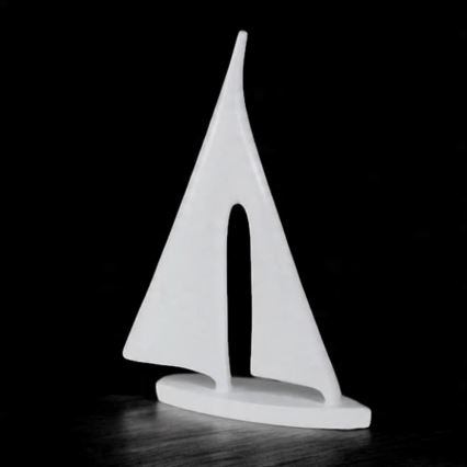 Bordsdekoration 28 cm harts/vit