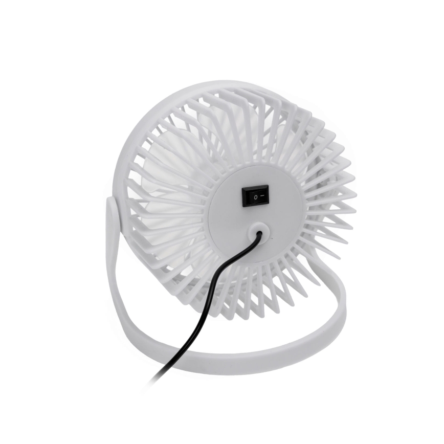 Bordsfläkt USB Ø 15 cm vit