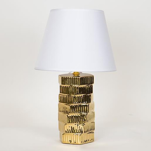 Bordslampa 1xE14/40W/230V vit/guld