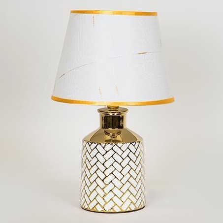 Bordslampa 1xE14/40W/230V vit/guld