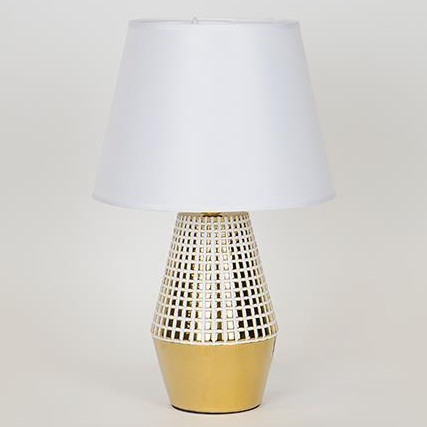 Bordslampa 1xE14/40W/230V vit/guld