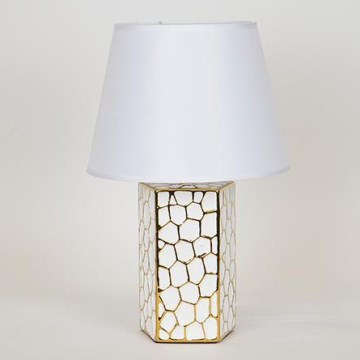 Bordslampa 1xE14/40W/230V vit/guld