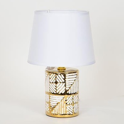 Bordslampa 1xE14/40W/230V vit/guld
