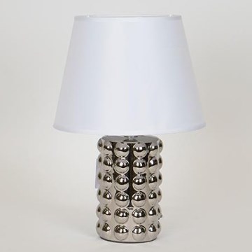 Bordslampa 1xE14/40W/230V vit/skinande krom