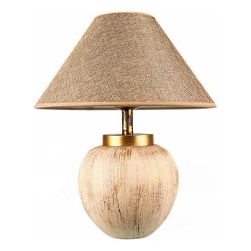 Bordslampa 1xE27/40W/230V beige