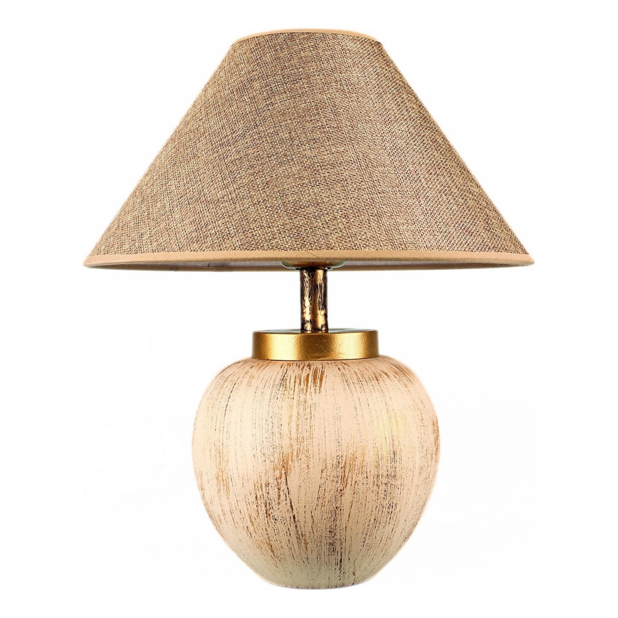 Bordslampa 1xE27/40W/230V beige