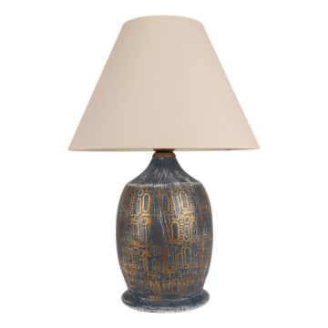 Bordslampa 1xE27/40W/230V blå/guld