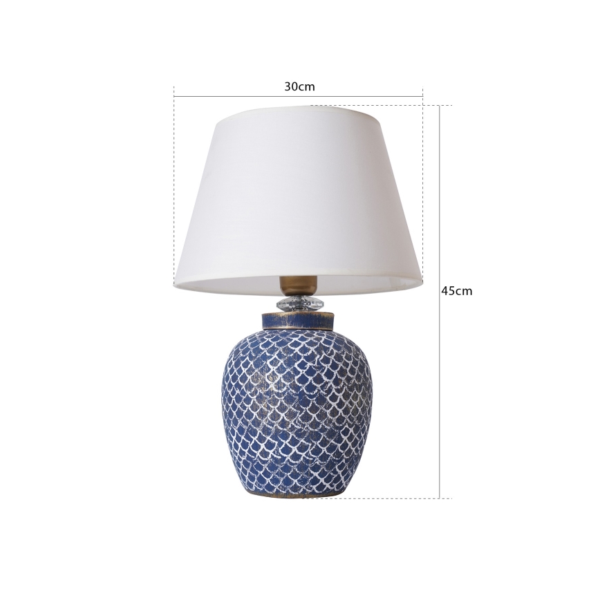 Bordslampa 1xE27/40W/230V blå