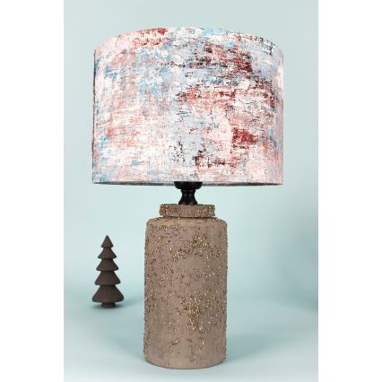 Bordslampa 1xE27/40W/230V brun/färgrik