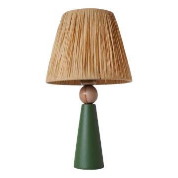 Bordslampa 1xE27/40W/230V brun/grön