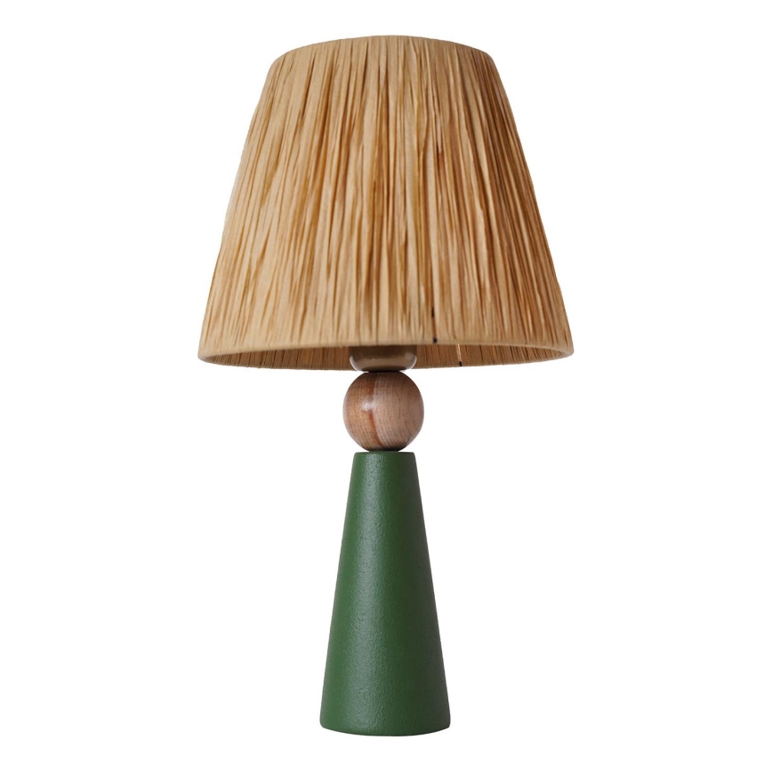 Bordslampa 1xE27/40W/230V brun/grön