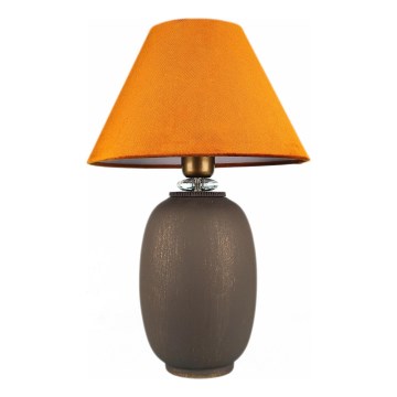 Bordslampa 1xE27/40W/230V brun/orange