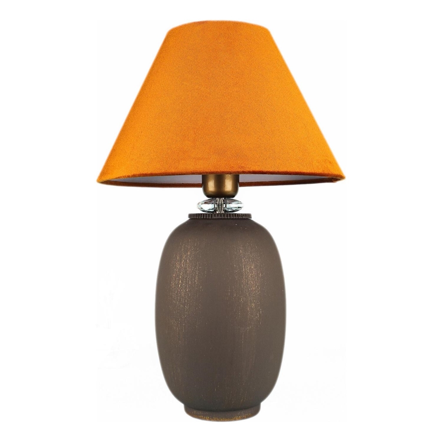 Bordslampa 1xE27/40W/230V brun/orange