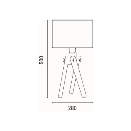 Bordslampa 1xE27/40W/230V