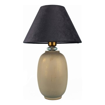 Bordslampa 1xE27/40W/230V svart/beige