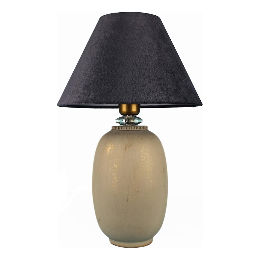 Bordslampa 1xE27/40W/230V svart/beige