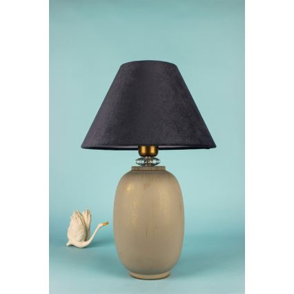 Bordslampa 1xE27/40W/230V svart/beige