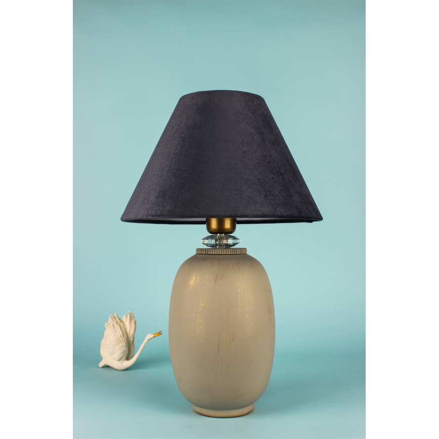 Bordslampa 1xE27/40W/230V svart/beige