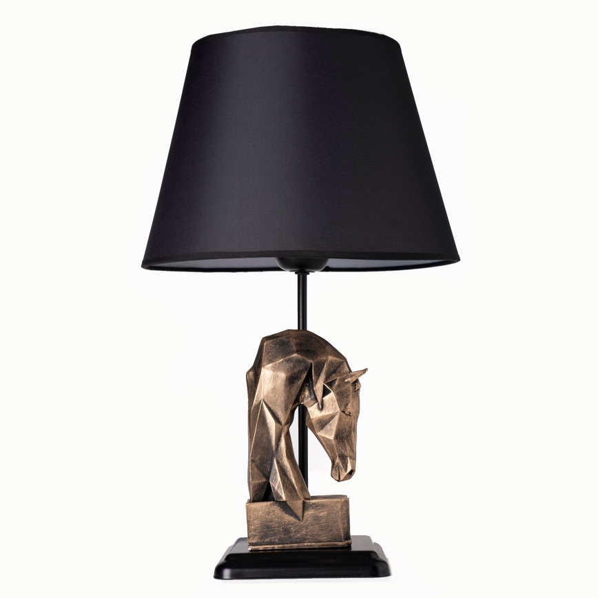 Bordslampa 1xE27/40W/230V svart/guld