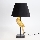 Bordslampa 1xE27/40W/230V svart/guld