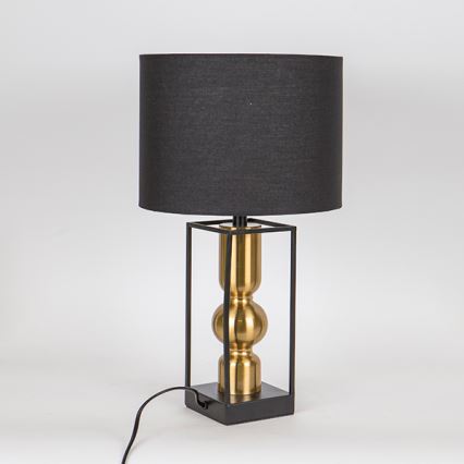 Bordslampa 1xE27/40W/230V svart/guld