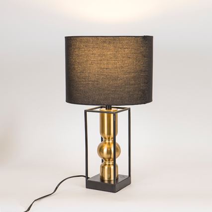 Bordslampa 1xE27/40W/230V svart/guld