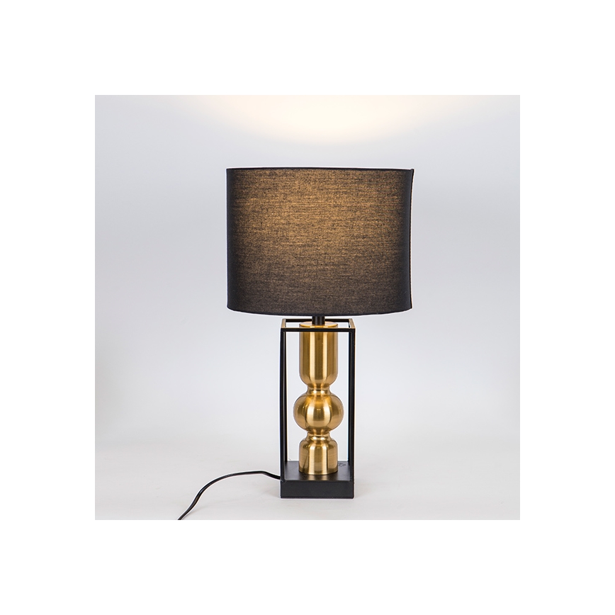 Bordslampa 1xE27/40W/230V svart/guld