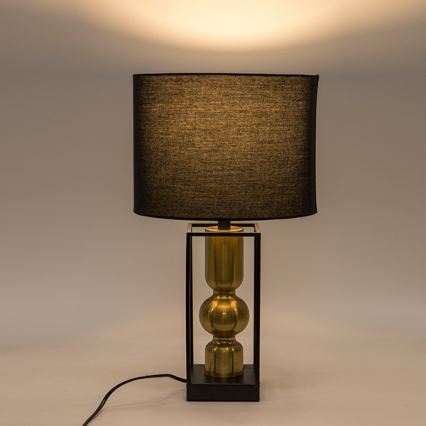 Bordslampa 1xE27/40W/230V svart/guld