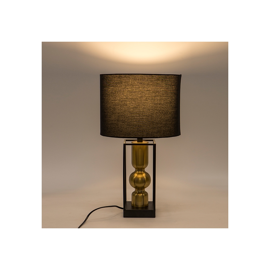 Bordslampa 1xE27/40W/230V svart/guld