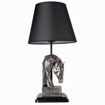 Bordslampa 1xE27/40W/230V svart/silver