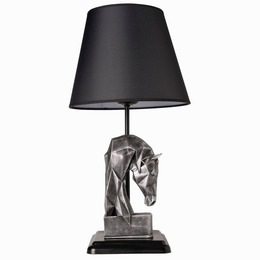 Bordslampa 1xE27/40W/230V svart/silver