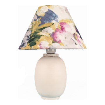 Bordslampa 1xE27/40W/230V vit/färgrik