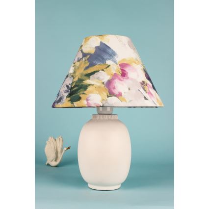 Bordslampa 1xE27/40W/230V vit/färgrik