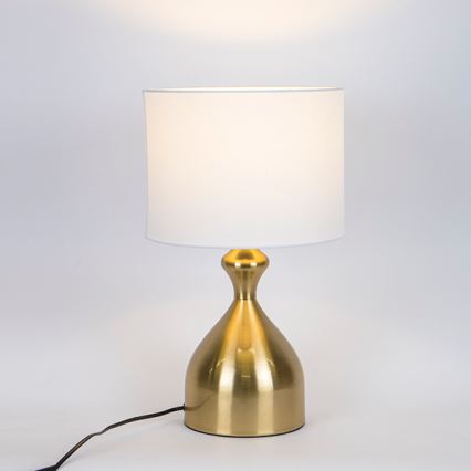 Bordslampa 1xE27/40W/230V vit/guld