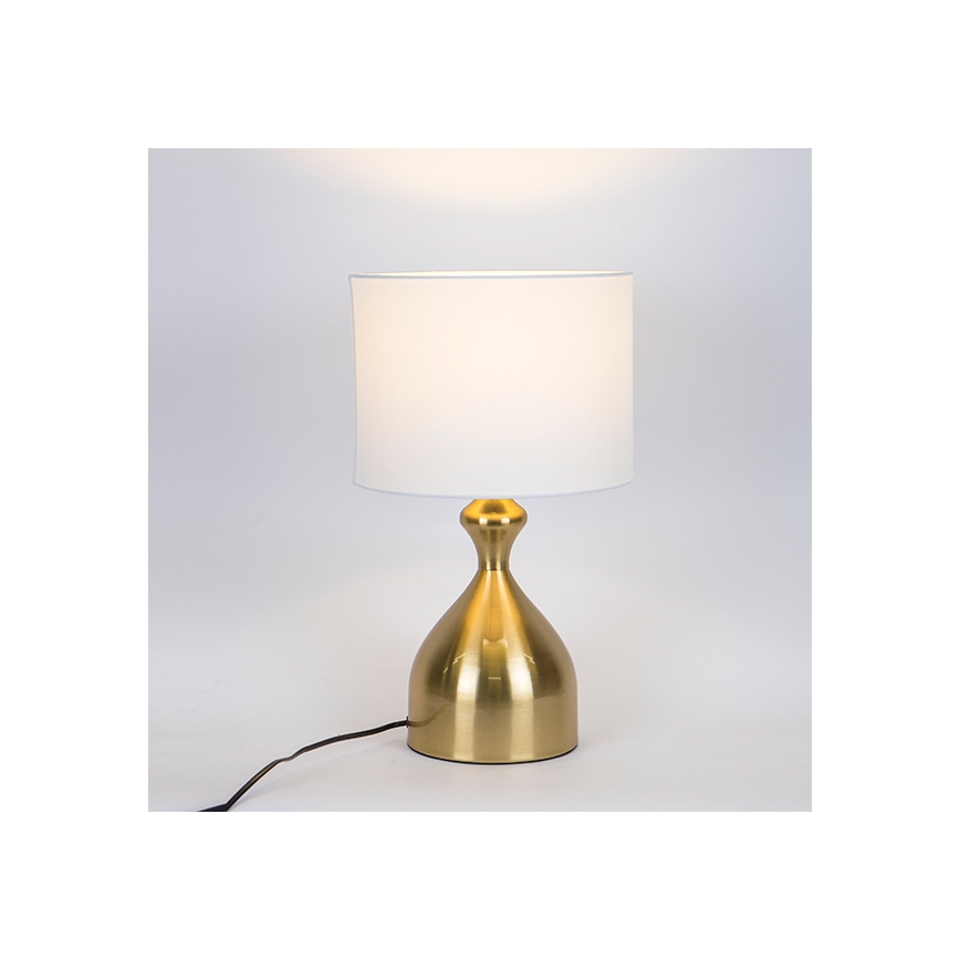 Bordslampa 1xE27/40W/230V vit/guld