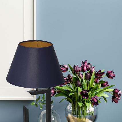 Bordslampa 1xE27/60W/230V 45 cm blå/guld