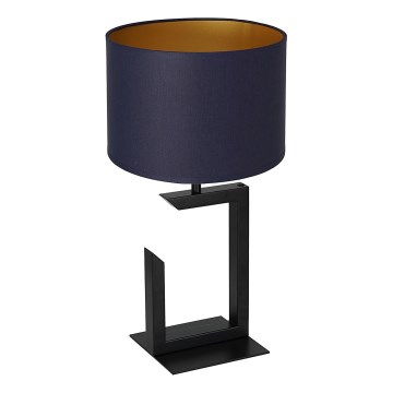 Bordslampa 1xE27/60W/230V 45 cm blå/gyllene