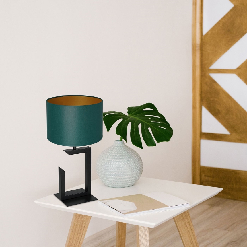 Bordslampa 1xE27/60W/230V 45 cm grön/gyllene