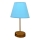 Bordslampa 1xE27/60W/230V blå/koppar