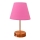 Bordslampa 1xE27/60W/230V rosa/koppar