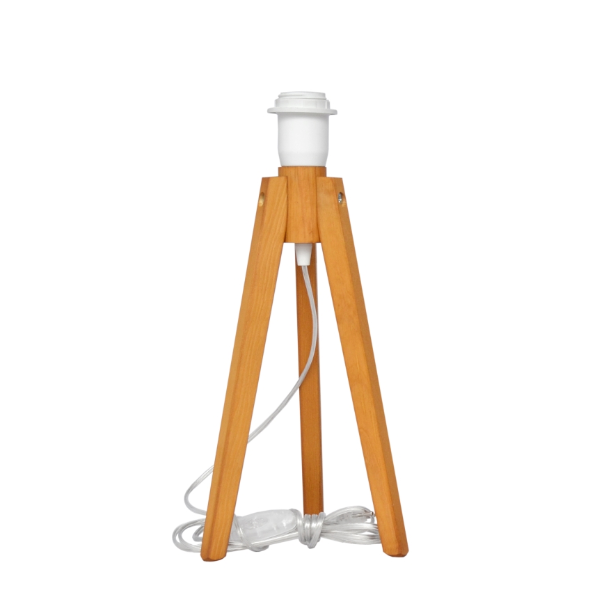 Bordslampa ALBA 1xE27/15W/230V grädde/ek
