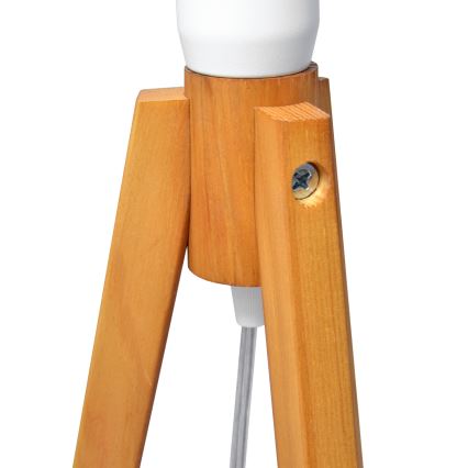 Bordslampa ALBA 1xE27/15W/230V grädde/ek