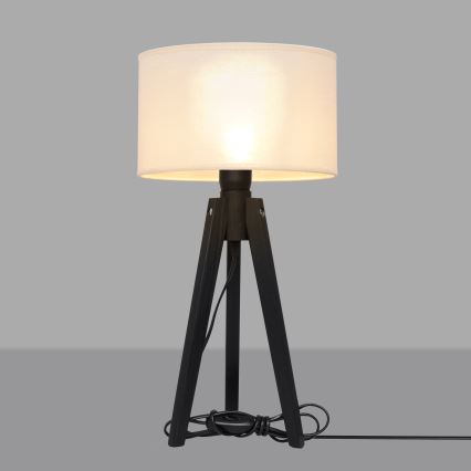 Bordslampa ALBA 1xE27/15W/230V grädde/tall