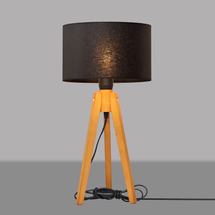 Bordslampa ALBA 1xE27/15W/230V svart/ek